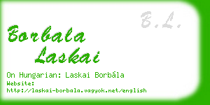 borbala laskai business card
